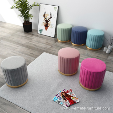 Round Footstools Ottoman Foot Stool For Living Room